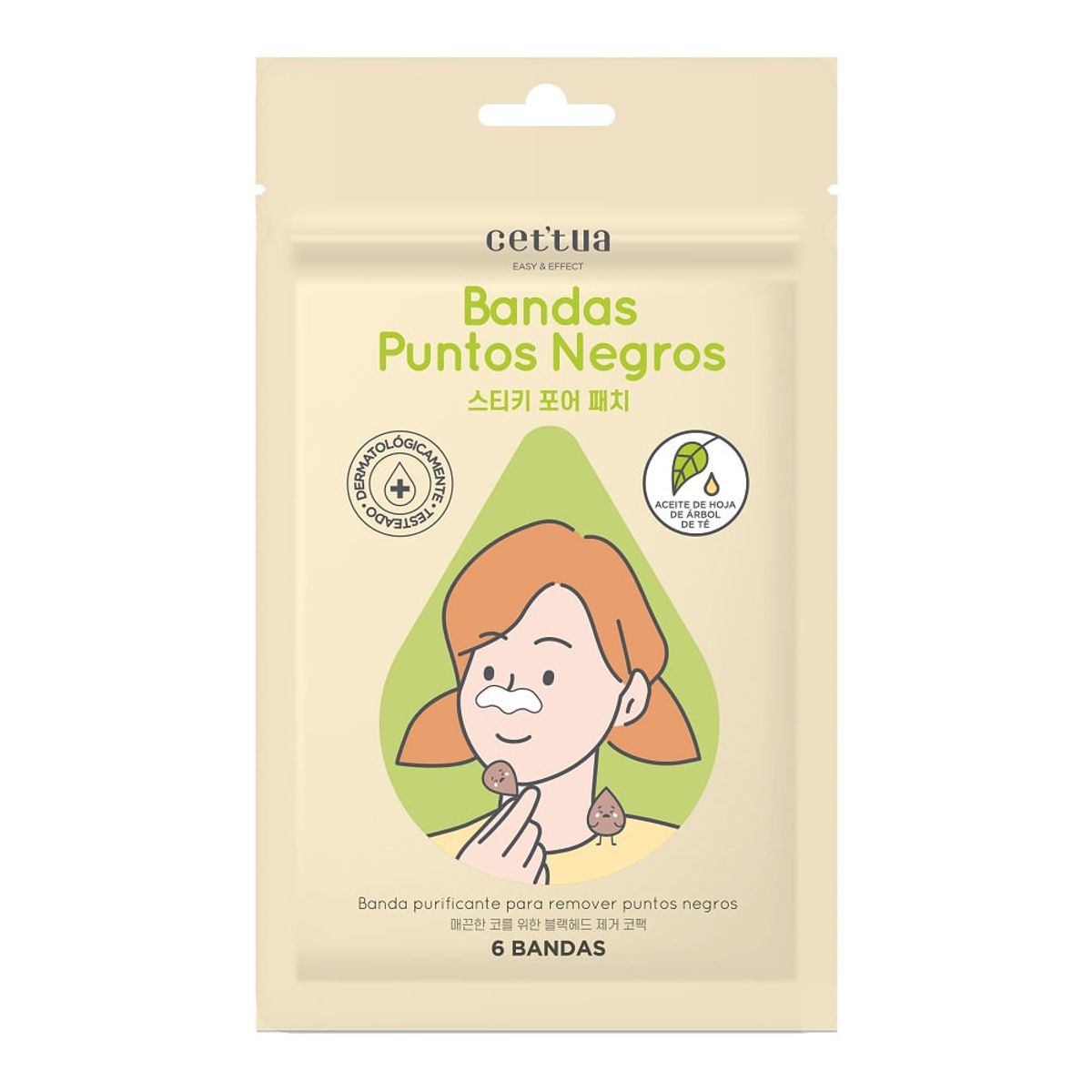 CETTUA - Bandas Puntos Negros Cettua X 6Und