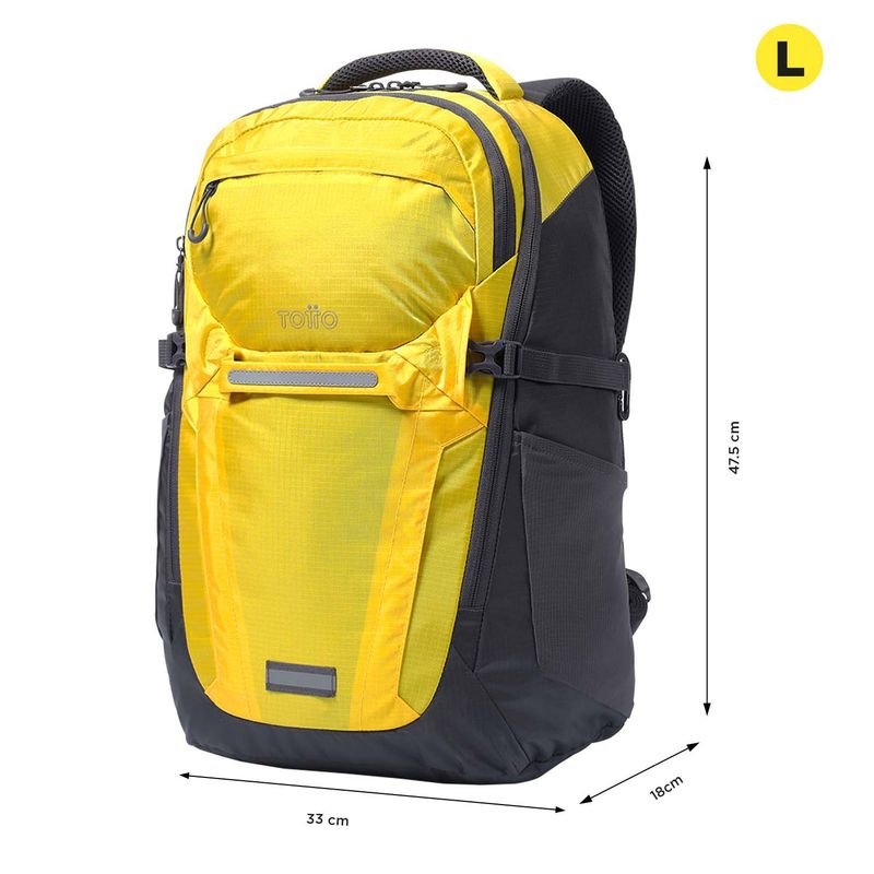 TOTTO - Morral para Hombre Wildness 40 Porta PC 16" Amarillo