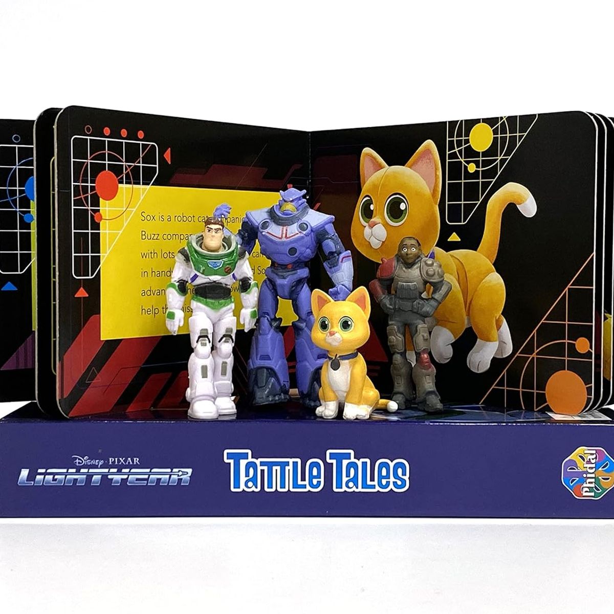 JUGANDO Y EDUCANDO - Libro Interactivo 2 En 1 Figuras Aventuras Lightyear Niños