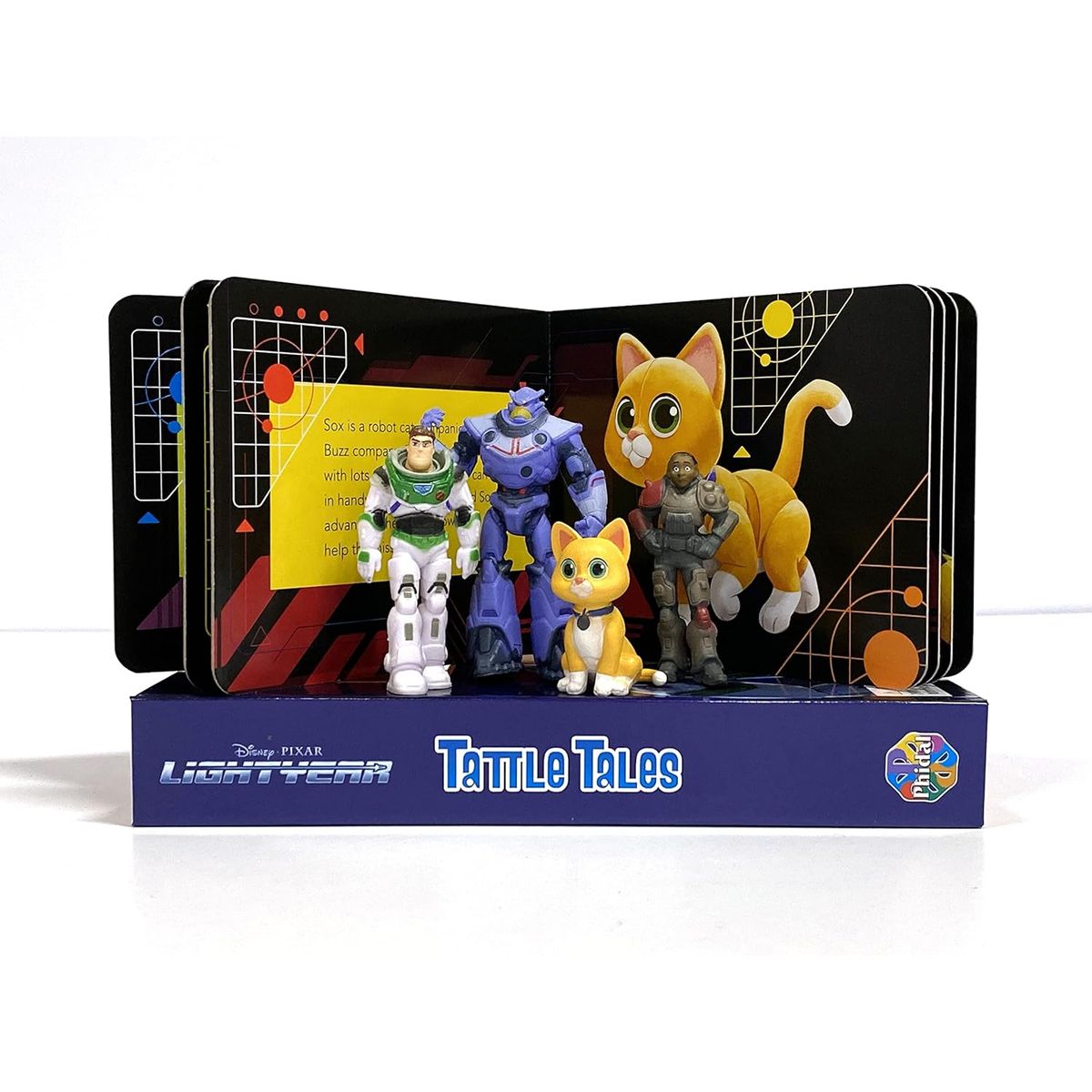 JUGANDO Y EDUCANDO - Libro Interactivo 2 En 1 Figuras Aventuras Lightyear Niños