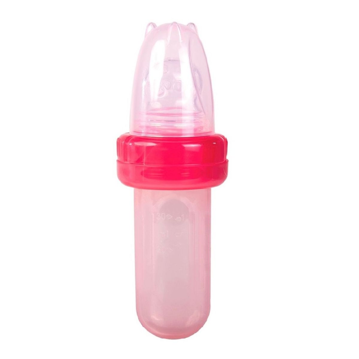 GENERICO - Tetero Silicona 2en1 Cuchara Y Malla Fruta Para Bebe