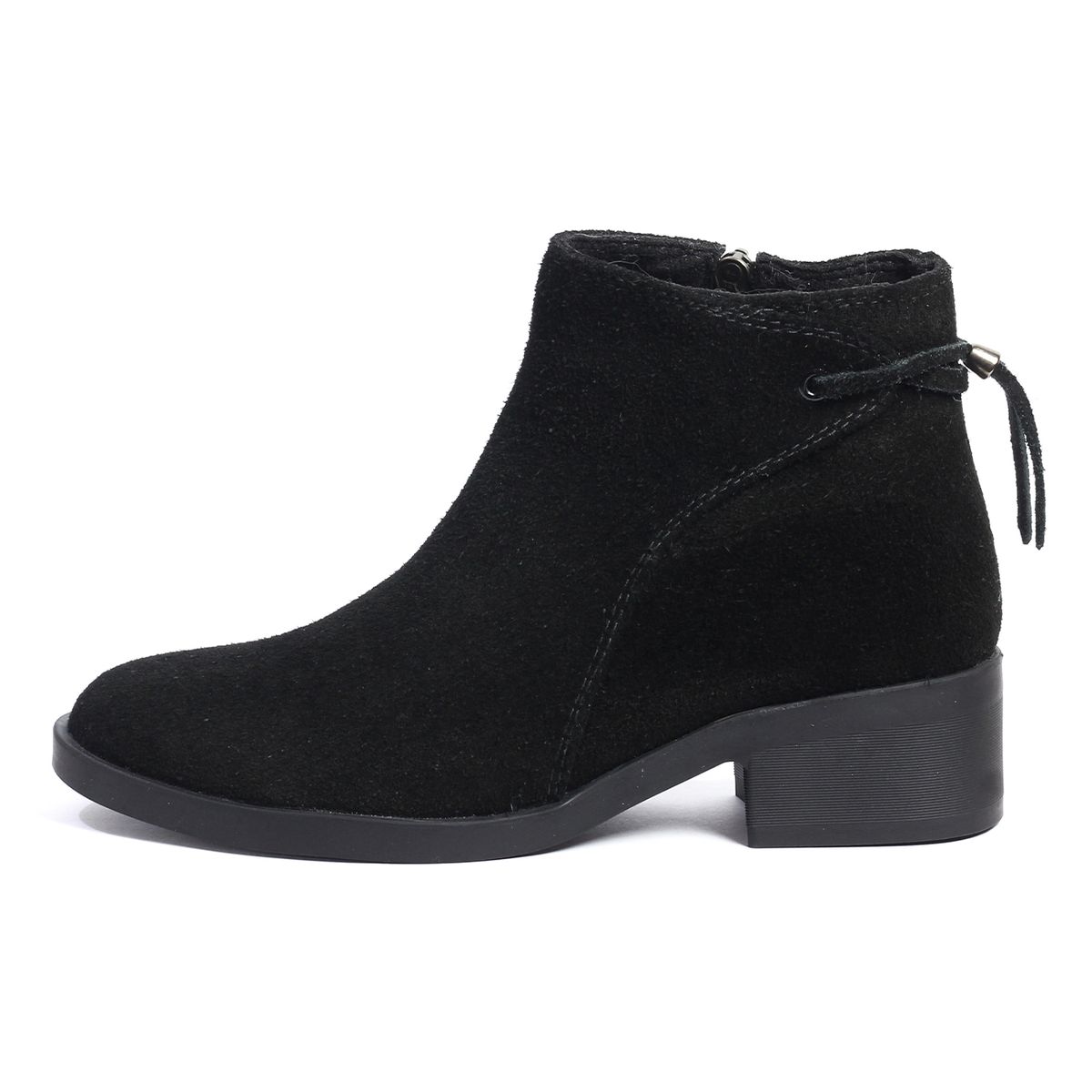 VIAR - Botines Cuero Carnaza Mujer VIAR Paulina Negro
