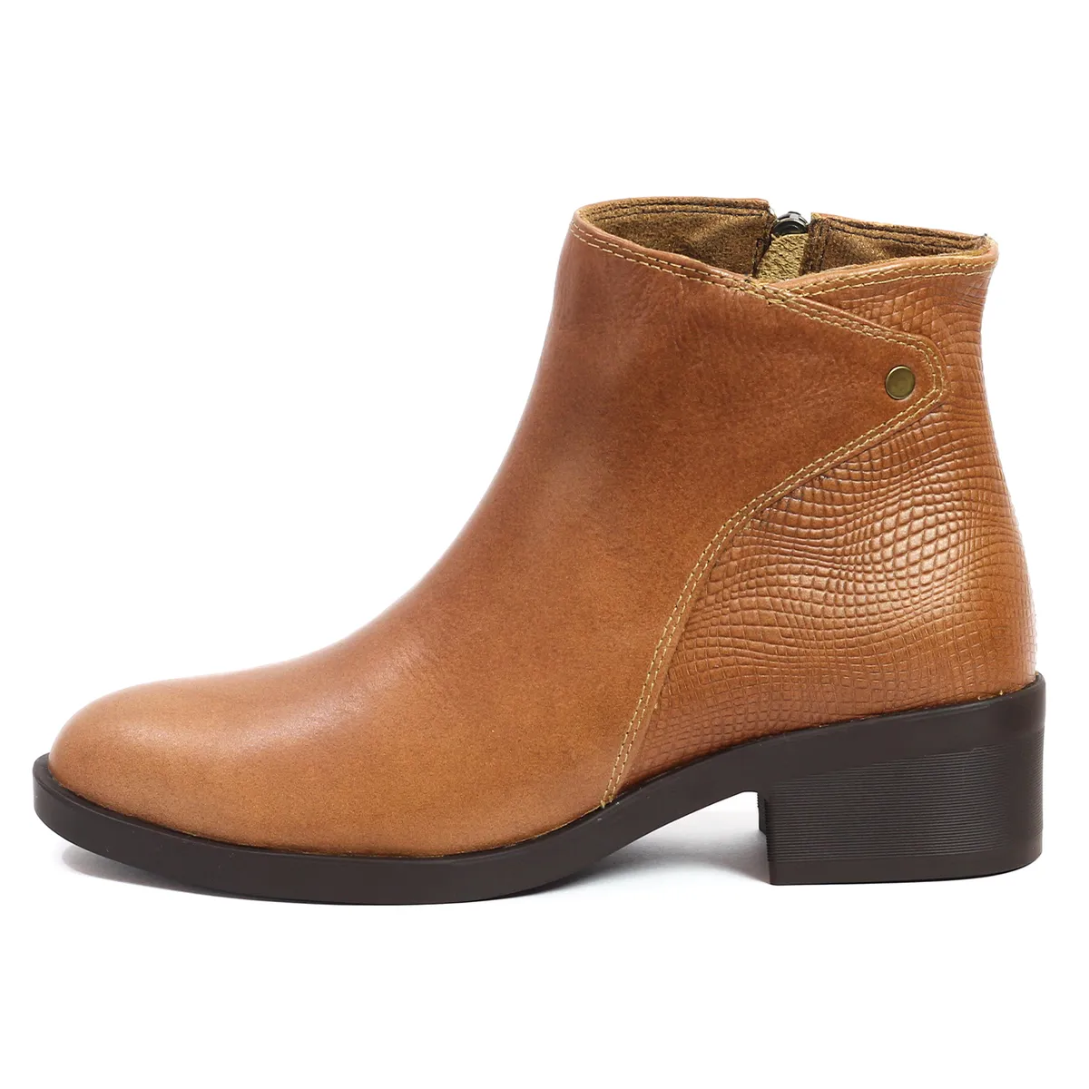 VIAR - Botines Cuero Mujer VIAR Paulina Miel