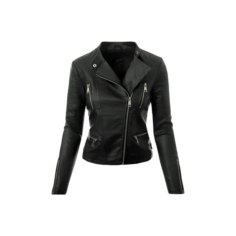 SYK - Chaqueta chamarra para mujer moderna Ginebra sliim