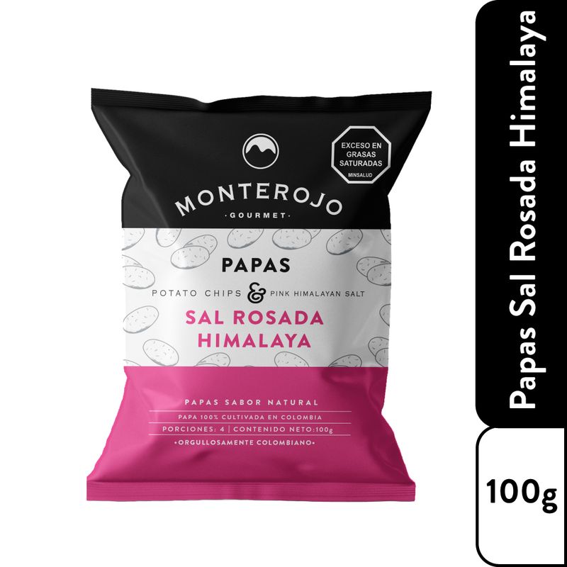 GENERICO - Papas Monterojo Sal Rosada Himalaya X 100g