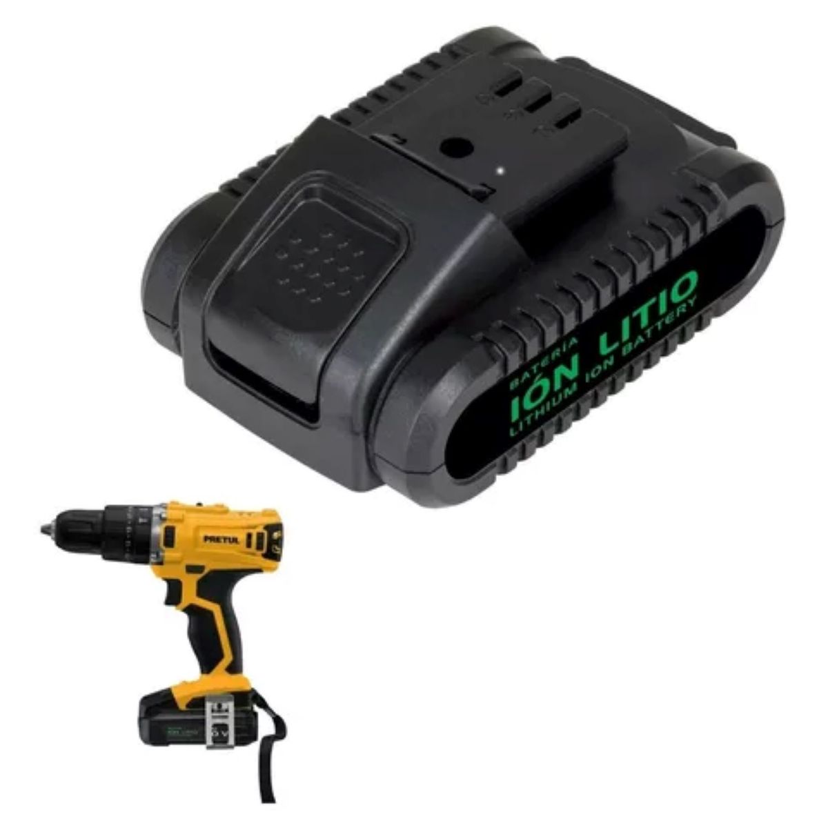 PRETUL - Batería Recargable Litio Para Taladro Inalámbrico Pretul 20v
