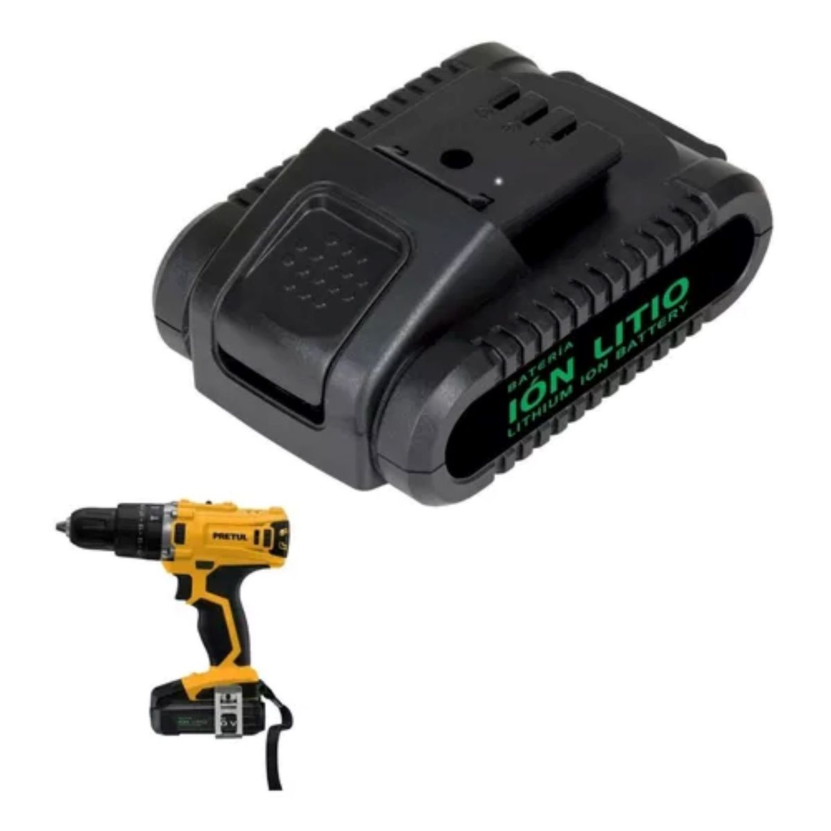 PRETUL - Batería Recargable Litio Para Taladro Inalámbrico Pretul 20v