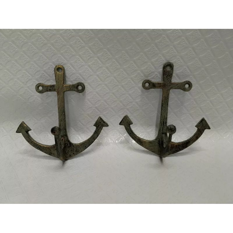 GENERICO - Perchero De Pared En Bronce Usa De Ancla De Barco