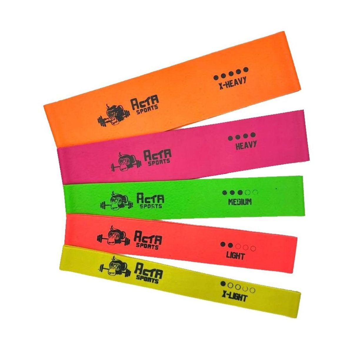 ACTA SPORTS - Bandas Elasticas Ejercicio Acta Sport 100% Caucho Natural-