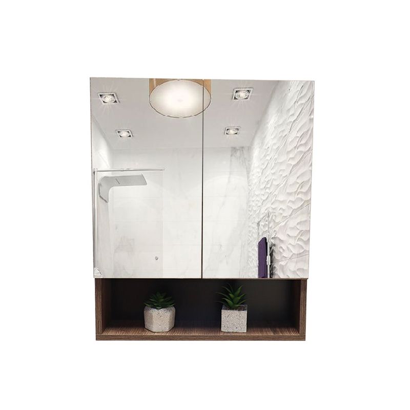 GENERICO - Gabinete Organizador Con Espejo Para Baño Aster Color Latte 50x60 Cm