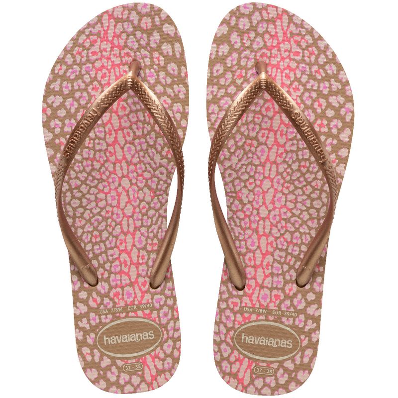 HAVAIANAS - Chanclas Sandalias Havaianas Slim Animals Mujer Rosa