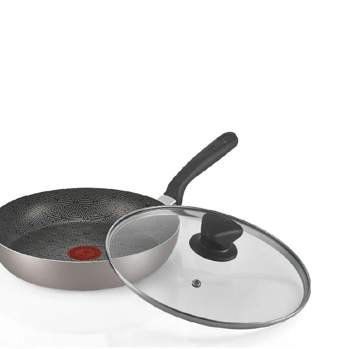 IMUSA - Sartén Alto IMUSA Antiadherente con Tapa vidrio 24 cm Talent