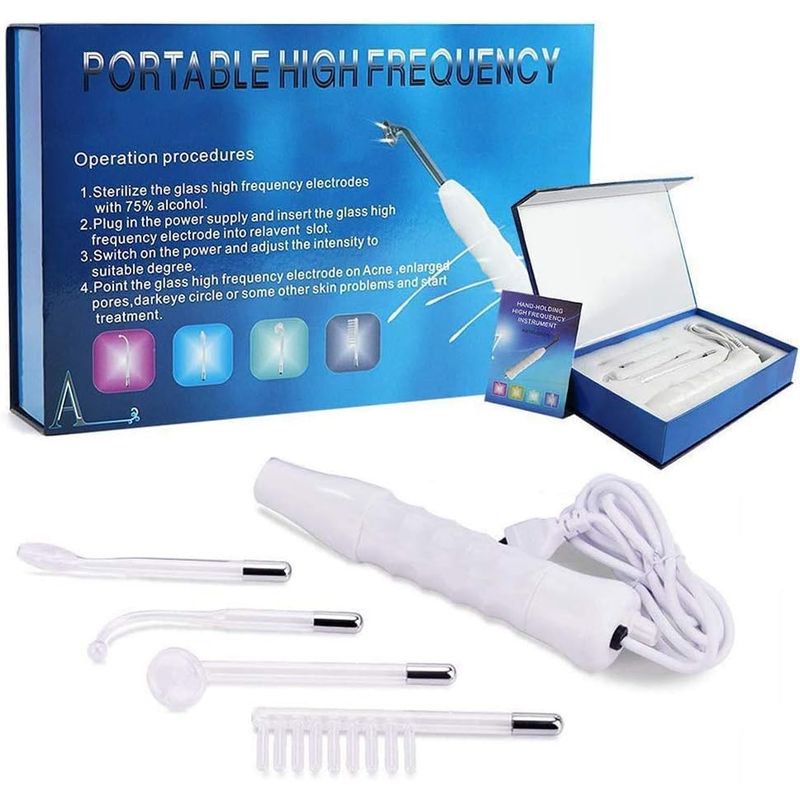 GENERICO - Electroterapia Alta Frecuencia Facial Corporal 4 Electrodos