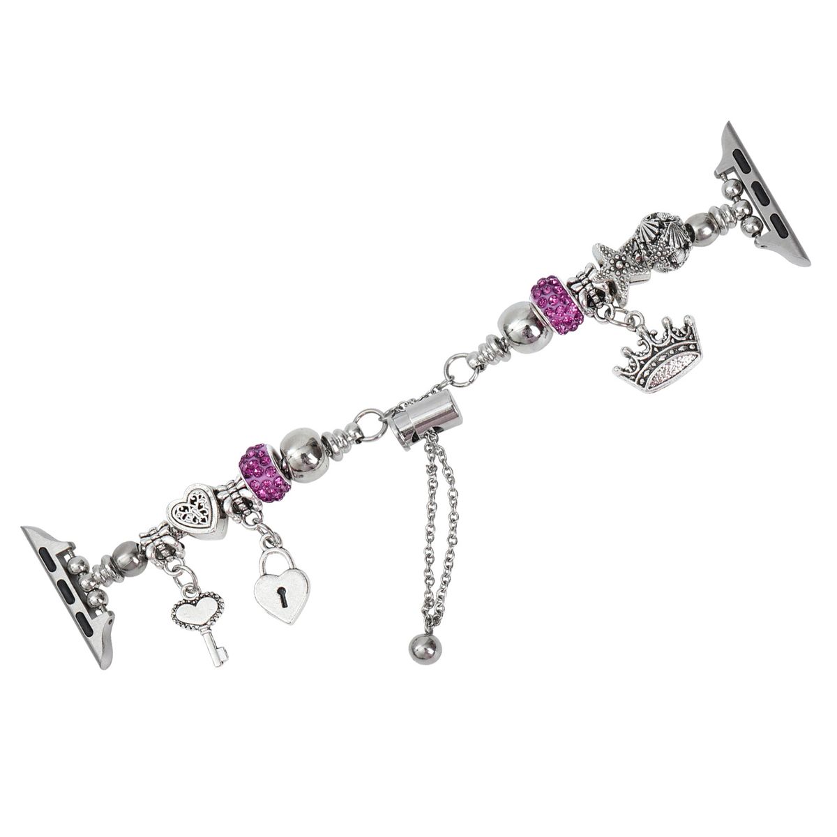 GENERICO - Manilla Tipo Pandora Para Apple De 42-44-45 Mm