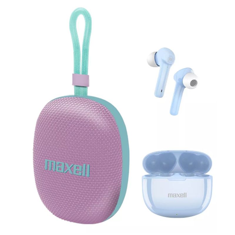 MAXELL - Bocina + Audífono Maxell Dynatrek Color Moradoazul 110v