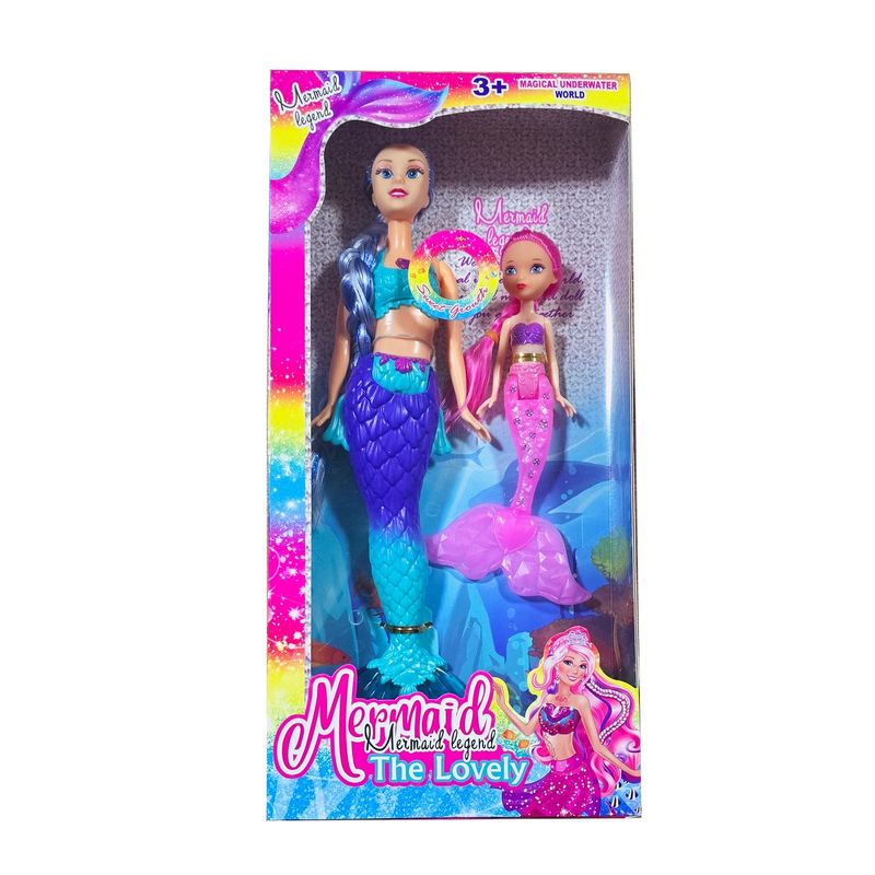 GENERICO - Muñeca Cola Sirena Hija Juguete Niñas Multicolor