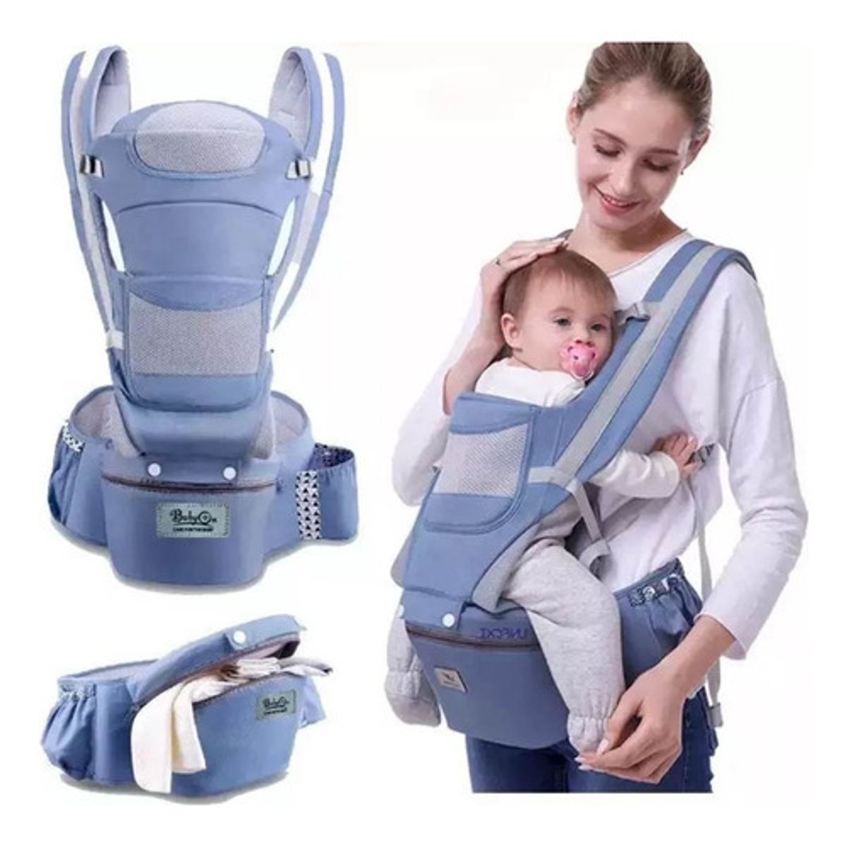 BABY ALIVE - Cargador Canguro Para Bebe Ergonómico Asiento Comodidad