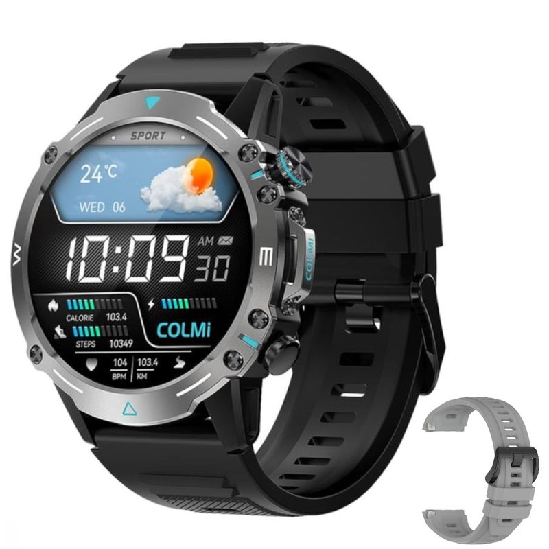 COLMI - Reloj Inteligente Hombre Pantalla Amoled Siri GPS Reloj Smartwatch