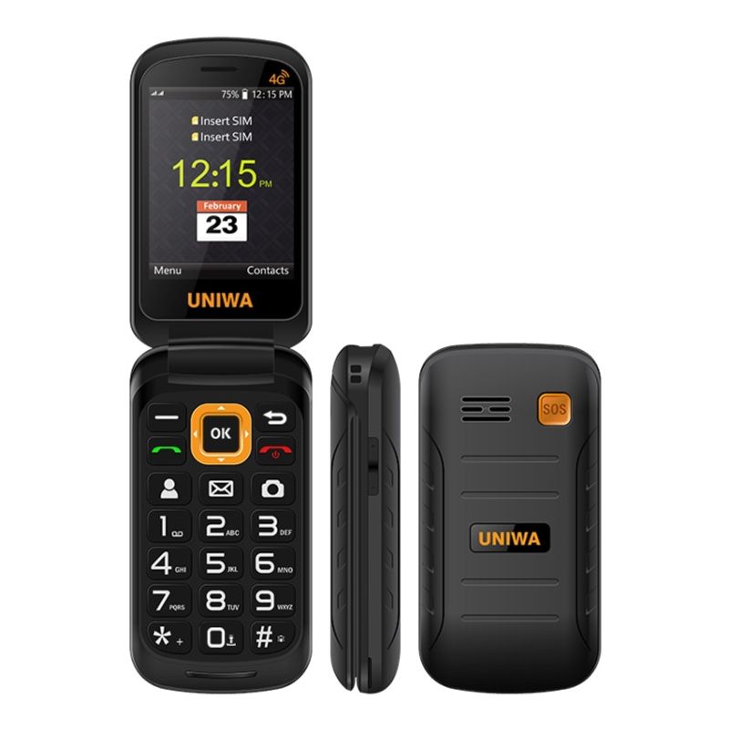GENERAL - UNIWA V909T TELÉFONO DE FLIP 2250mAh Pantalla Doble