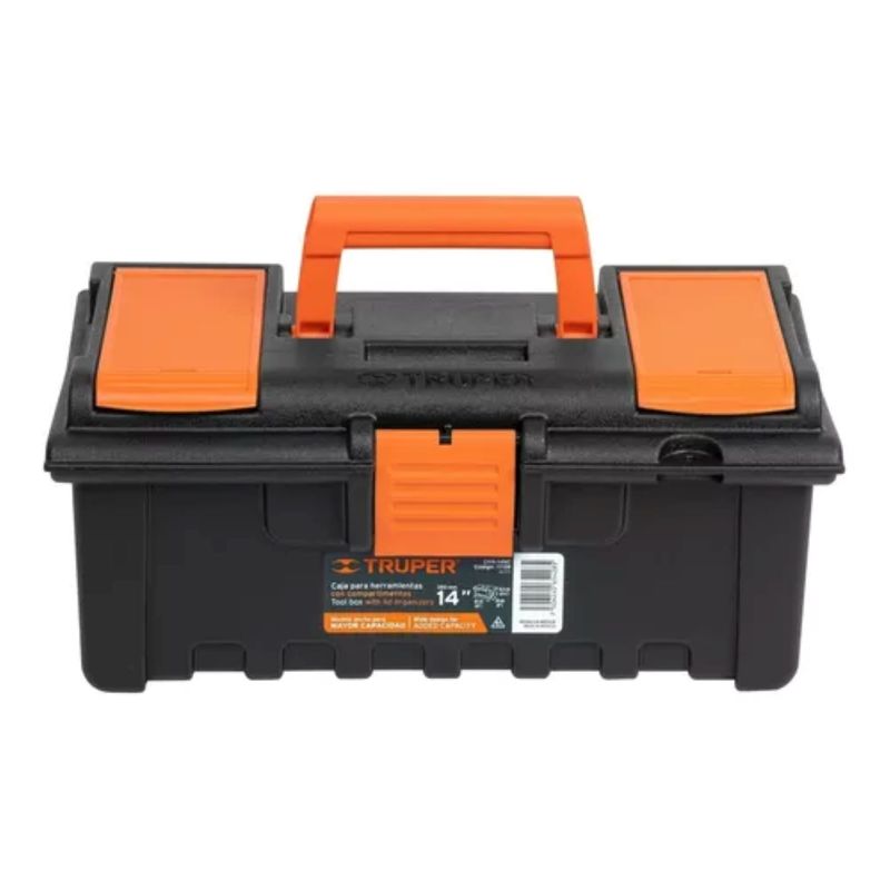 TRUPER - Caja Plástica Para Herramientas Compartimientos 14 Truper