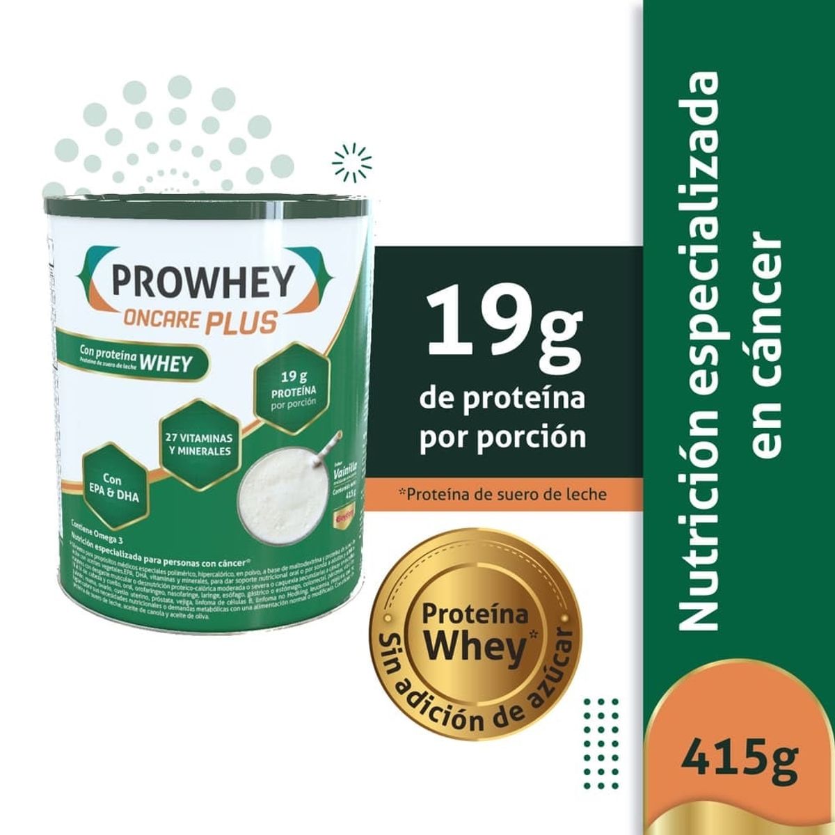 PROWHEY - Prowhey Oncare Plus Vainilla X 415gr