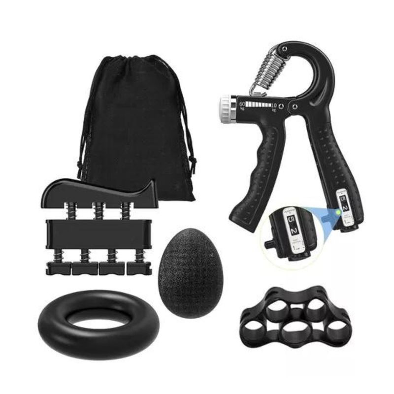 GENERICO - Kit Hand Grip Ejercitadores Mano Muñeca Antebrazo Graduable