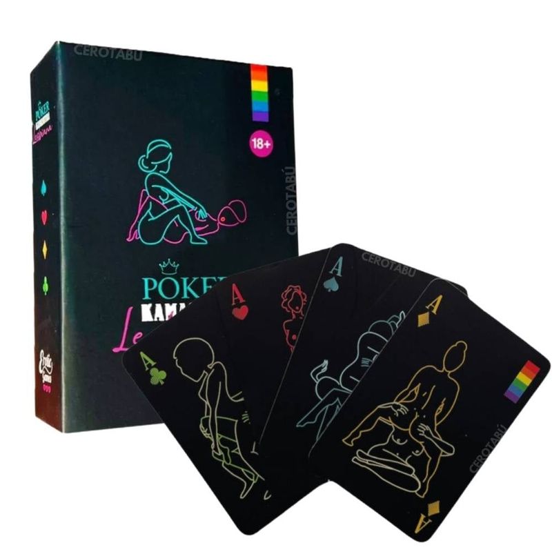 GENERICO - Juego De Mesa Erotico Cartas Poker Kamasutra Lésbico