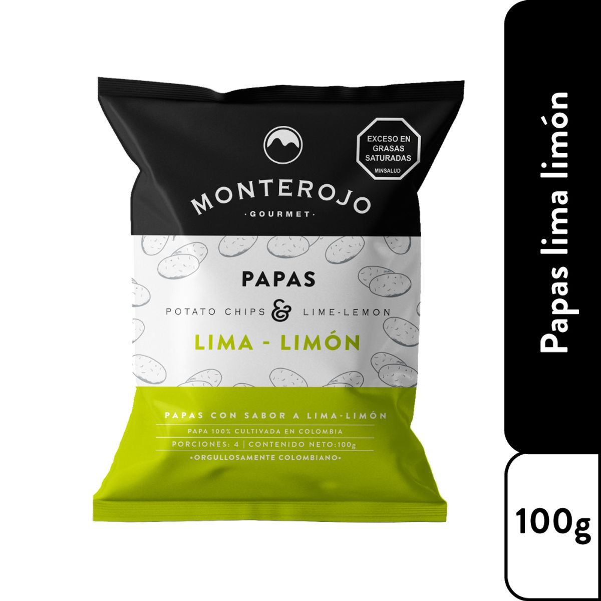GENERICO - Papas Monterojo Lima-Limon X 100g