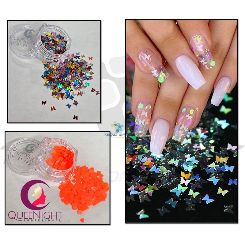 GENERICO - Glitter Decoracion Uñas Set X12 Cajas Surtidas