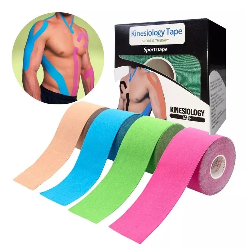 GENERICO - Rollo de Cinta Kinesiológica Neuromuscular-Terapia y Soporte Muscular