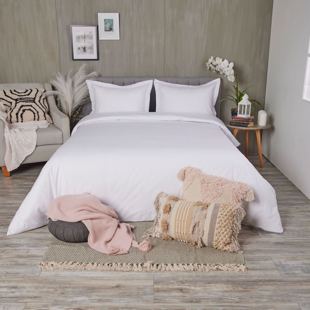 DISTRIHOGAR - Cover Duvet Hotel Experience 250 Hilos Poli Blanco Doble