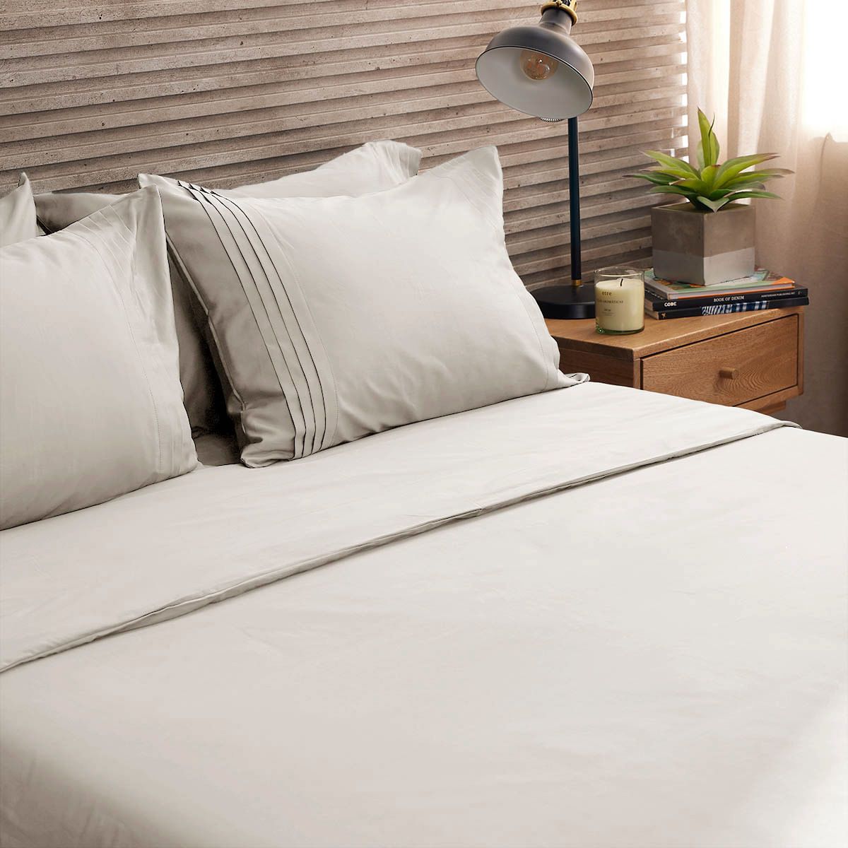 DISTRIHOGAR - Cover Duvet 400 Hilos 100% Algodón Cairo Arena Queen