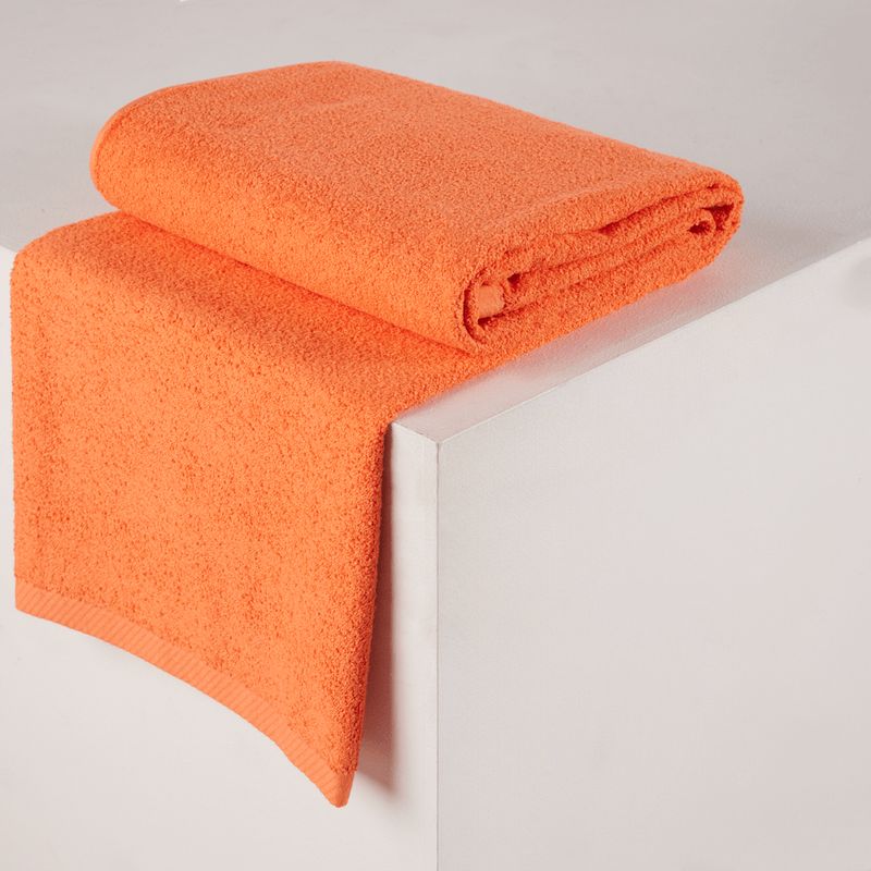 DISTRIHOGAR - Toalla De Cuerpo Imperial 600 Gr Algodón Naranja 90 X 170 Cm