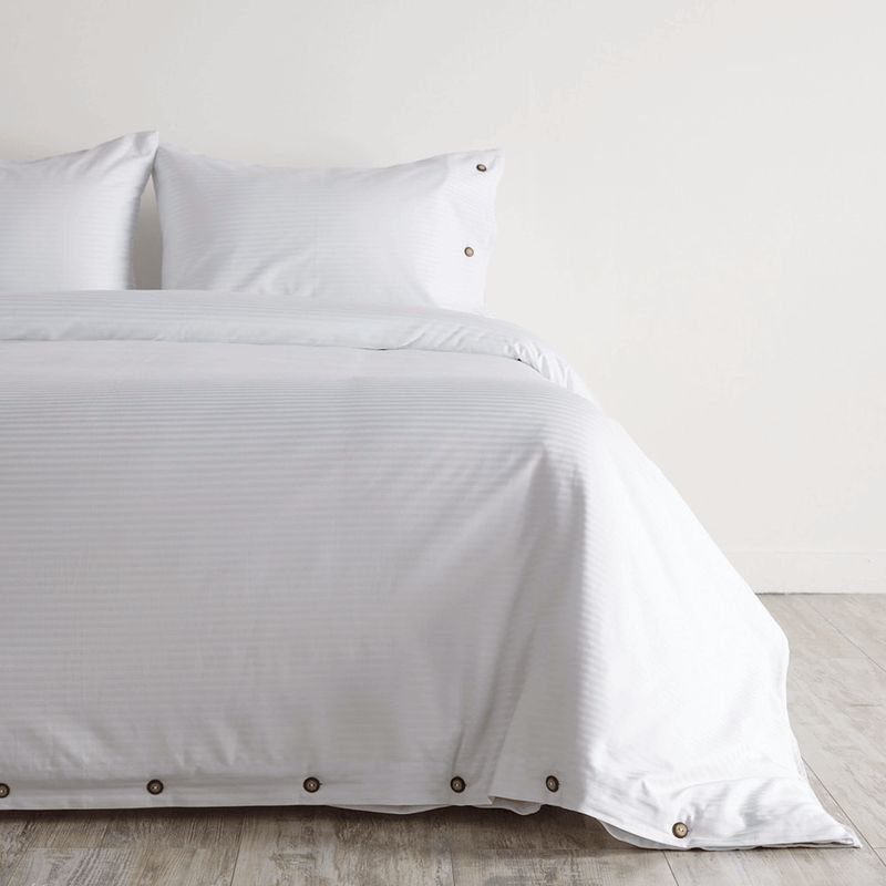DISTRIHOGAR - Cover Duvet Hotel Experience 300 hilos Algodón Blanco Doble