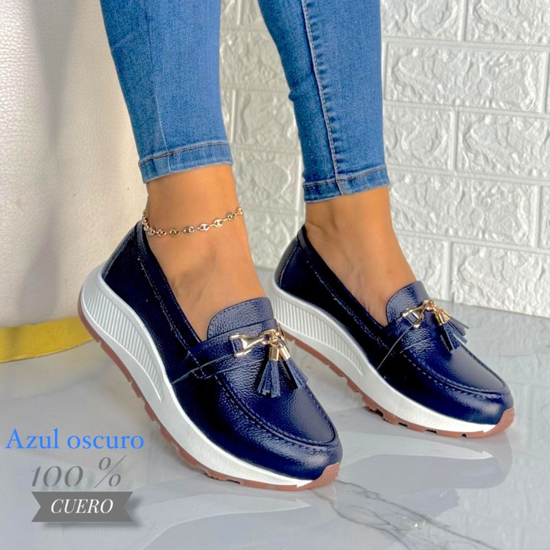 EVEGONZ - ZAPATOS CASUAL OXFORD EN CUERO MUJER