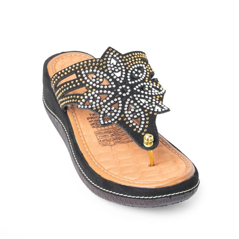 PRICE SHOES - Price Shoes Sandalia Confort Mujer 692P5361NEGRO