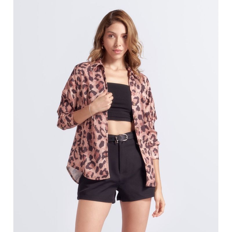 DEREK - Camisa Para Mujer Animal Print Derek