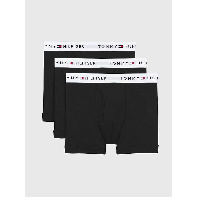 TOMMY HILFIGER - Pack negro de 3 bóxer con detalles distintivos de Tommy Hilfiger Tommy Hilfiger