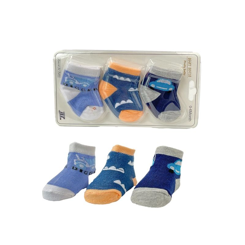 MUNDO BEBE - Set Medias x 3 Para Niño Niña  Para Bebés_.