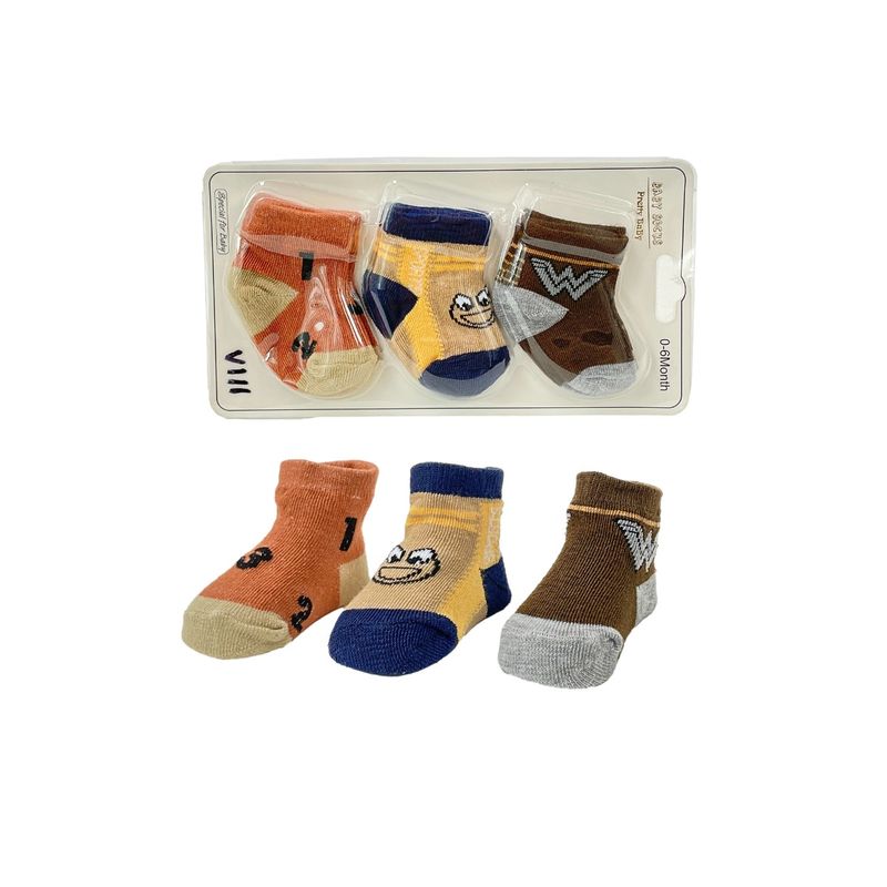 MUNDO BEBE - Set Medias x 3 Para Niño Niña  Para Bebés_.