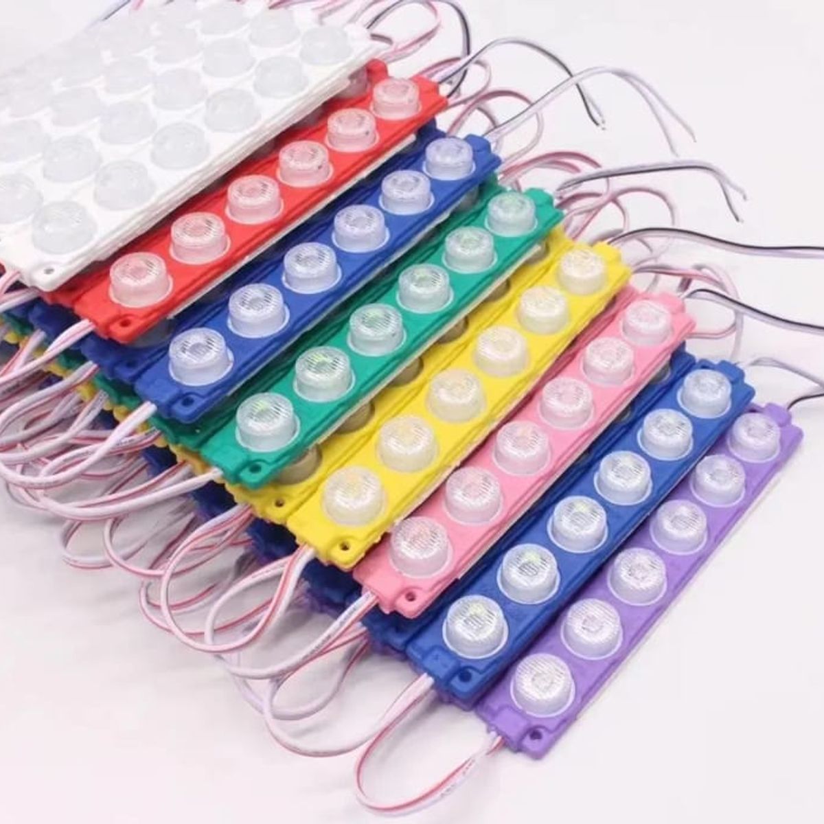 LEDMAX - MODULO LED 6 PEPAS MORADO X 10 UNIDADES VEHICULOS Y HOGAR