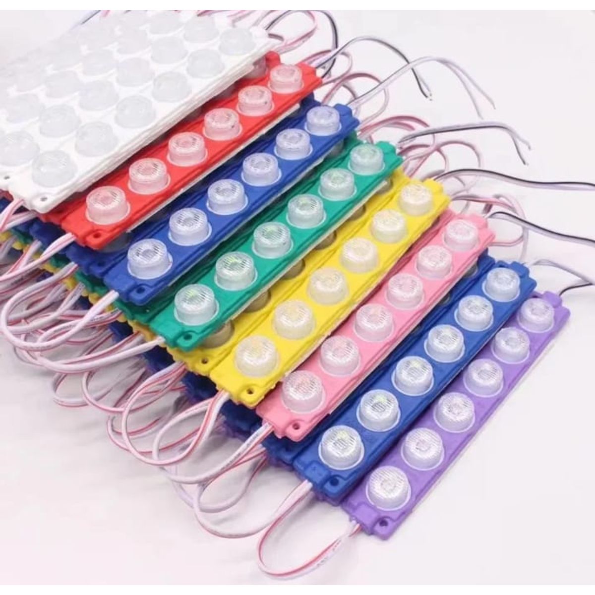 LEDMAX - MODULO LED 6 PEPAS AZUL  X 10 UNIDADES VEHICULOS Y HOGAR