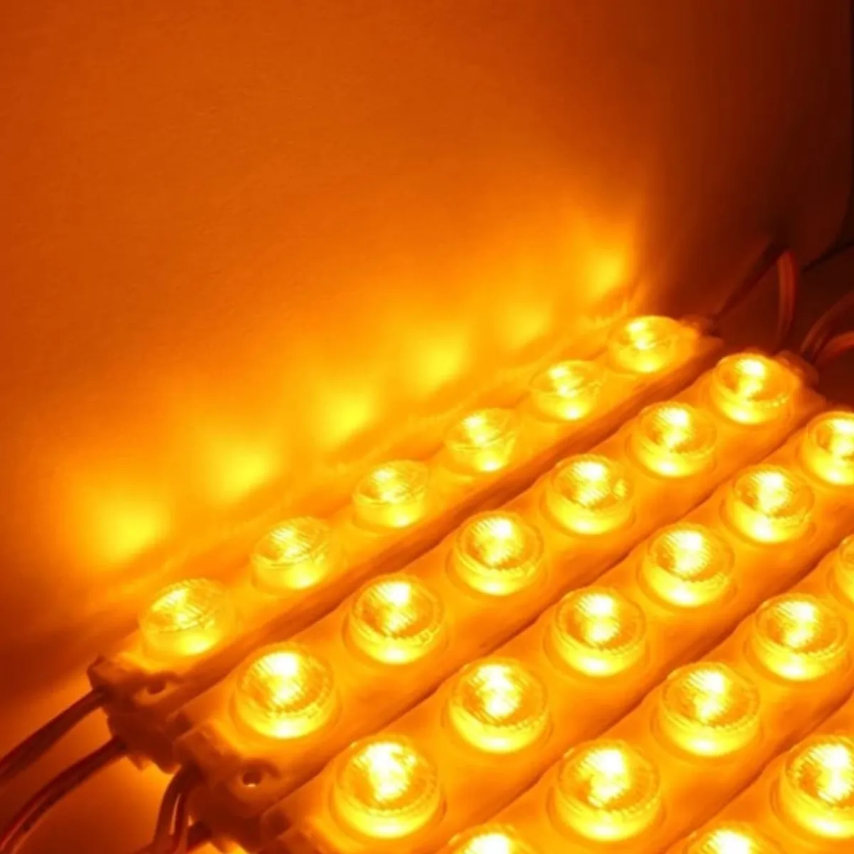 LEDMAX - MODULO LED 6 PEPAS AMARILLO  X 10 UNIDADES VEHICULOS Y HOGAR