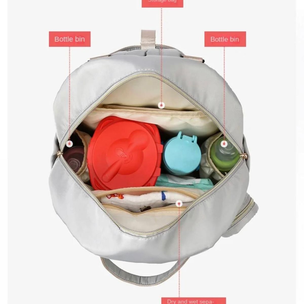 GENERICO - Pañalera Tipo Morral Para Bebe