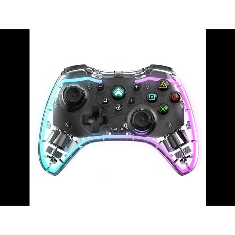 GENERICO - Control GamePad vibrador transparente.