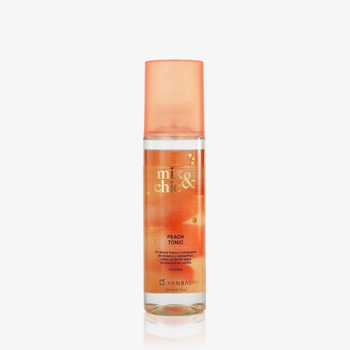 YANBAL - Colonia Body Splash Para Mujer Mix & Chic Peach Tonic Aroma Frutal Floral 200 ml
