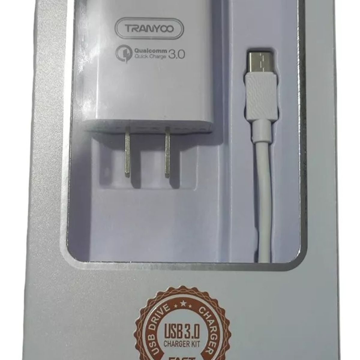 TRANYOO - Cargador Tipo C Pared Super Carga Rápida Note 18w Cable Usb