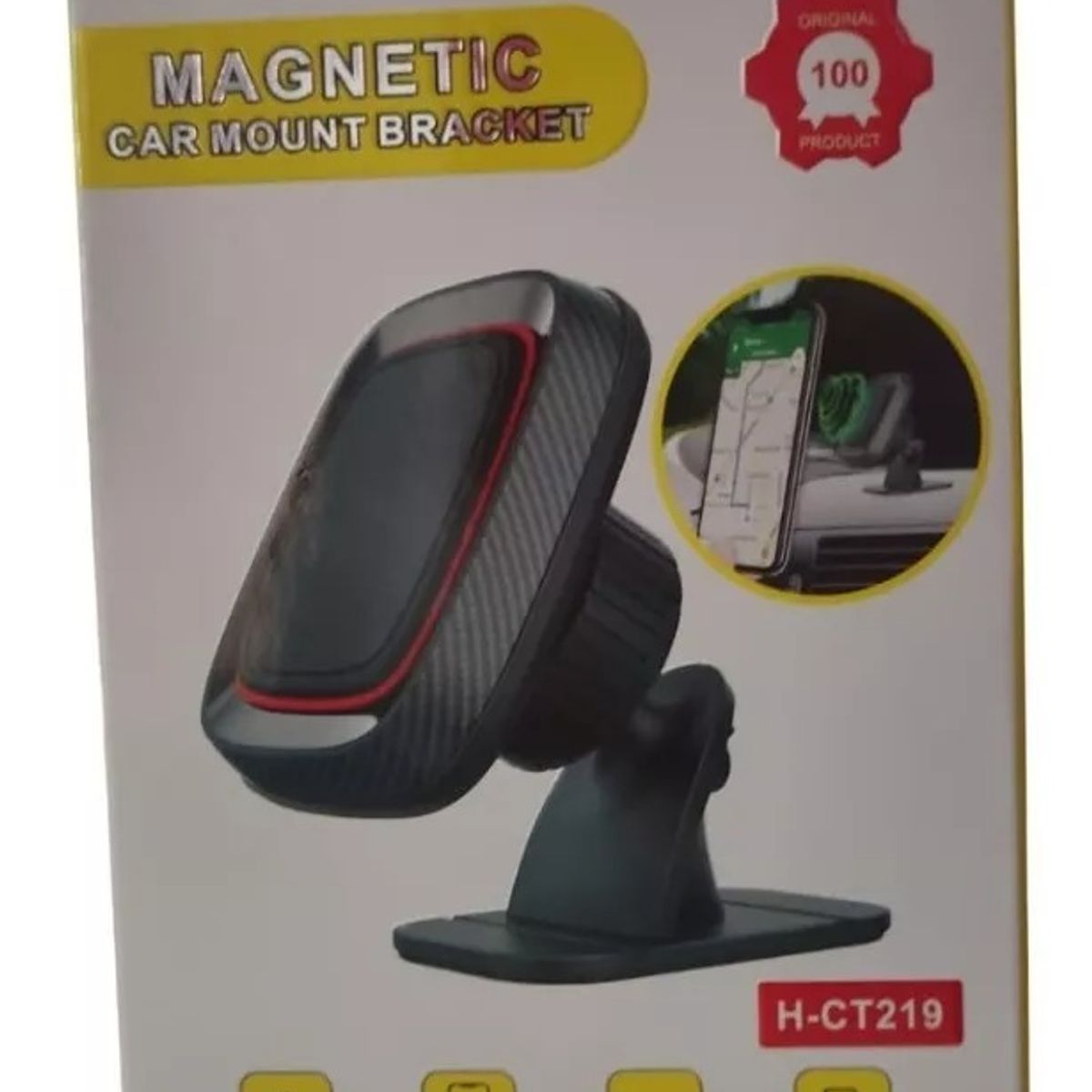 GENERICO - Soporte Carro Porta Celular Ajustable Magnetico Rejilla 360°