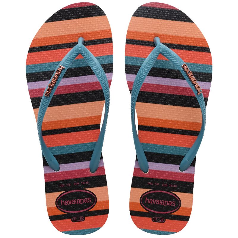 HAVAIANAS - Chanclas Sandalias Havaianas Slim Patchwork Mujer Mix Color Azul