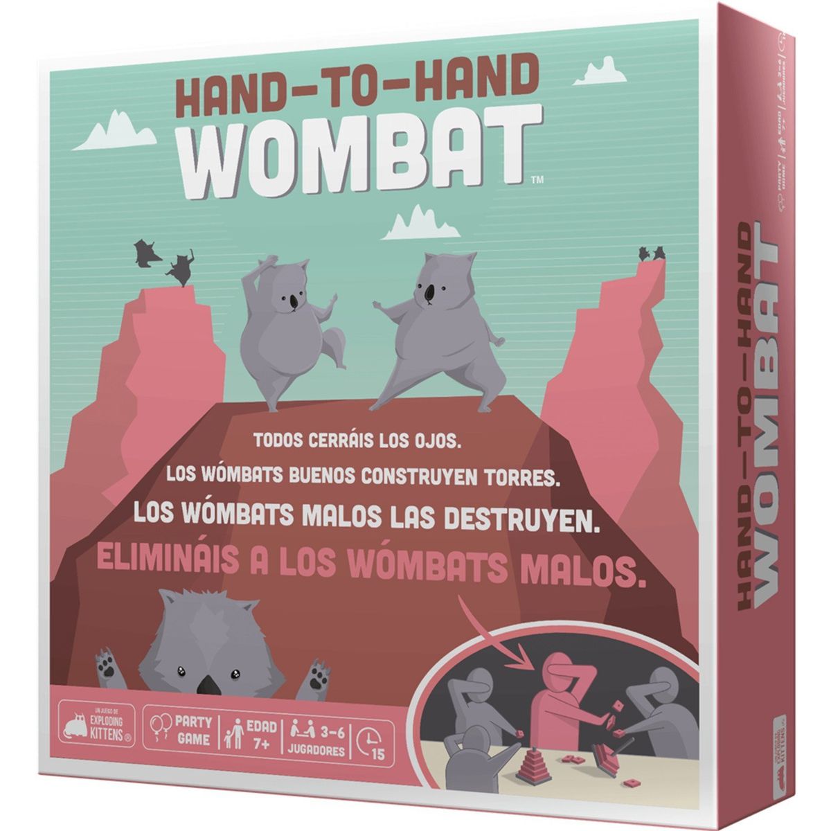GENERICO - Hand-To-Hand Wombat Juego De Mesa Español